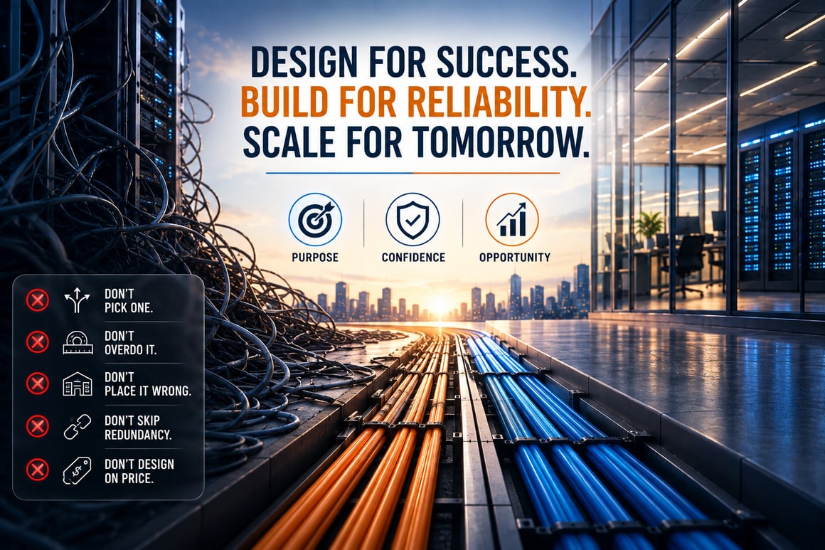 Choosing both Fiber and Copper strategically for a scalable, reliable network