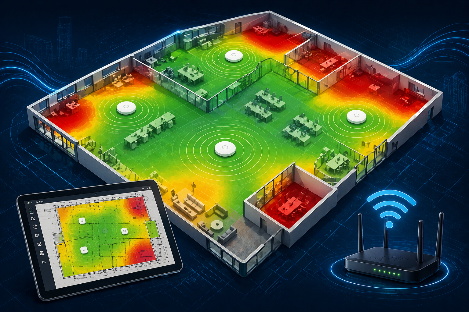 How Ekahau Heatmaps Help Eliminate Wi-Fi Dead Zones Before Deployment